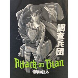Black XL Attack on Titan Season 3 Anime Hot Topic T-Shirt